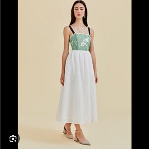 NWT Love Bonito Calliah Jacquard Camisole Dress